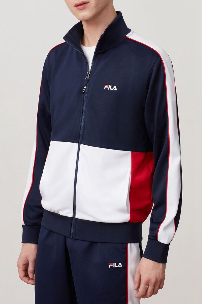 Fila Jakke Herre Marineblå/Hvite/Rød Michele 369408-FXT